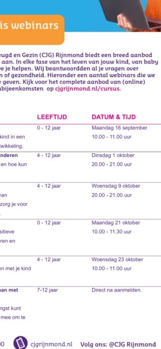 Gratis webinars CJG 